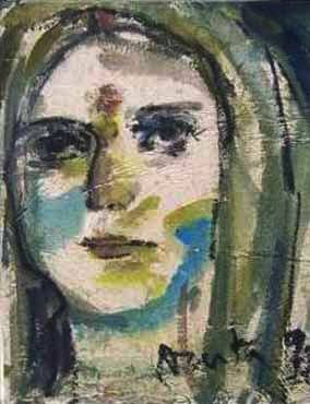 A woman's face