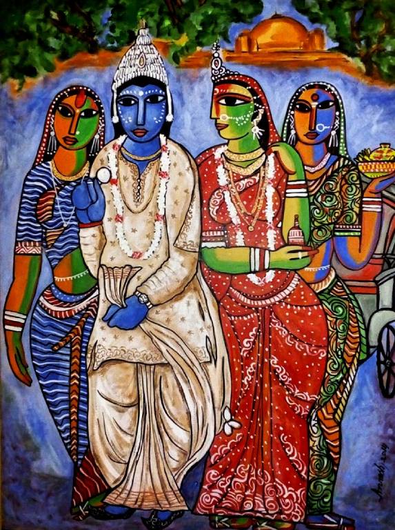 Bengali Wedding painting is now available for buy