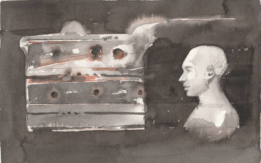 The untitled original painting is available for sale online