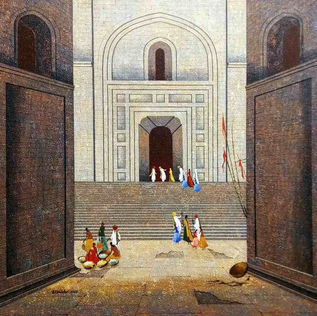 Buy the Original painting of the Old Fort