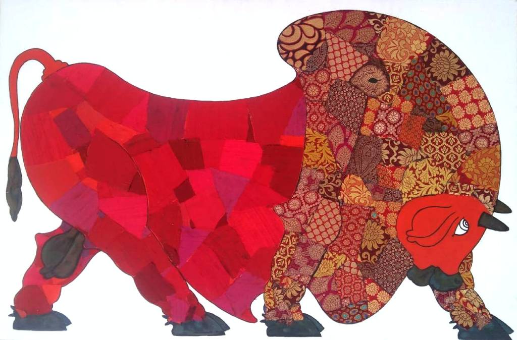 The original painting Bull - VII is now available for purchase