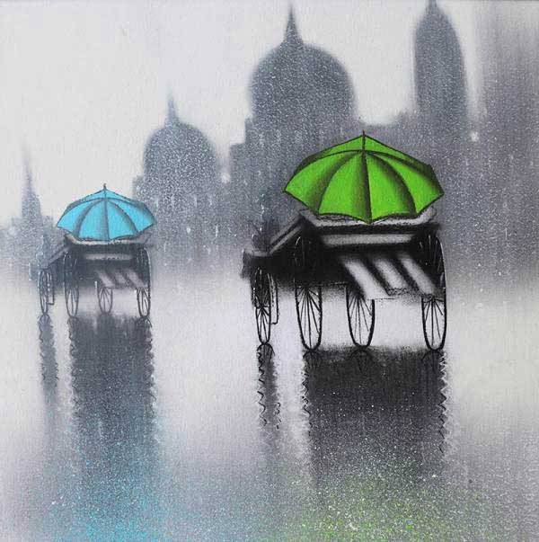 The Original painting Monsoon Ride is available at the Art Gallery Shop