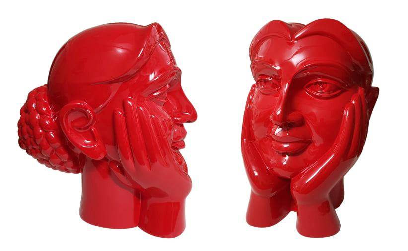 DVS Krishna original Sculpture Gentle Smile - VI is available at the Modern Art Gallery