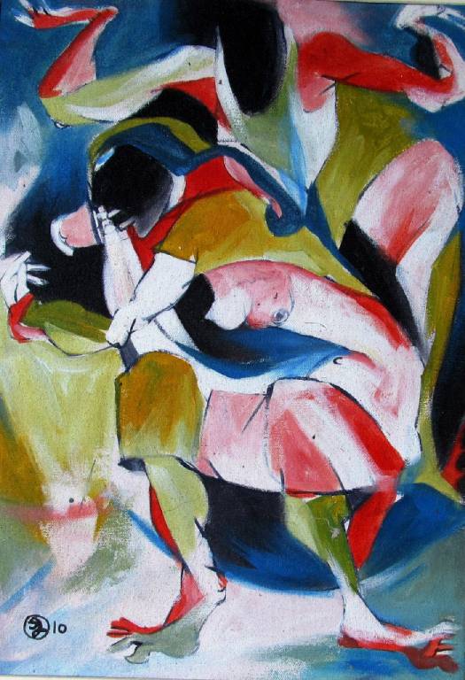 The original painting Fragmented Dance is available for sale at the Modern Art Gallery