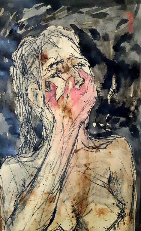 Buy the original modern painting Lonely at the art gallery near me