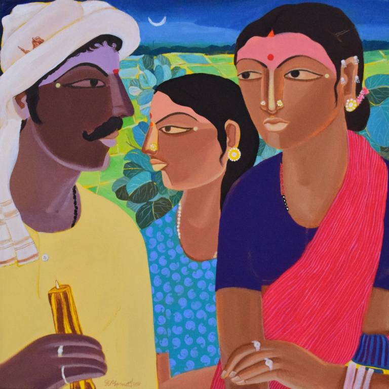 The Original painting Memories of Rural Life is available at The Art Gallery