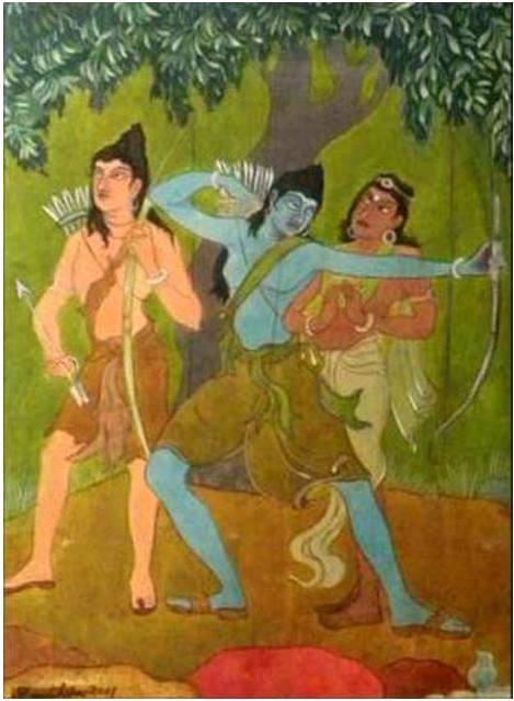 The original Ramayana painting is available for sale at the Art Gallery near me
