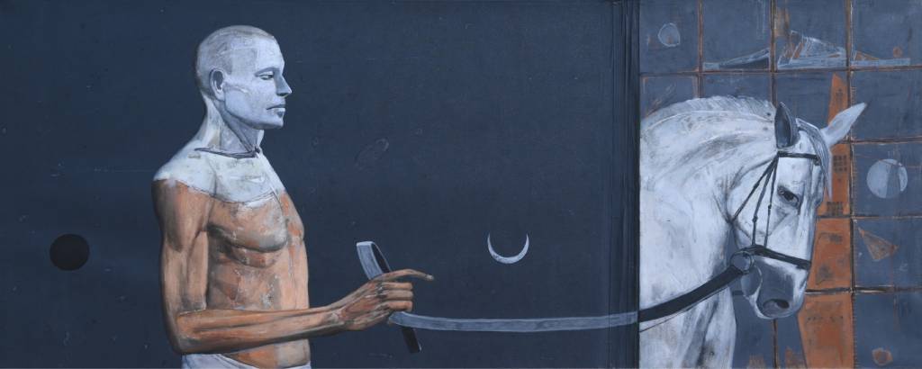 The original painting Space Journey is available for sale at the Online Art Gallery