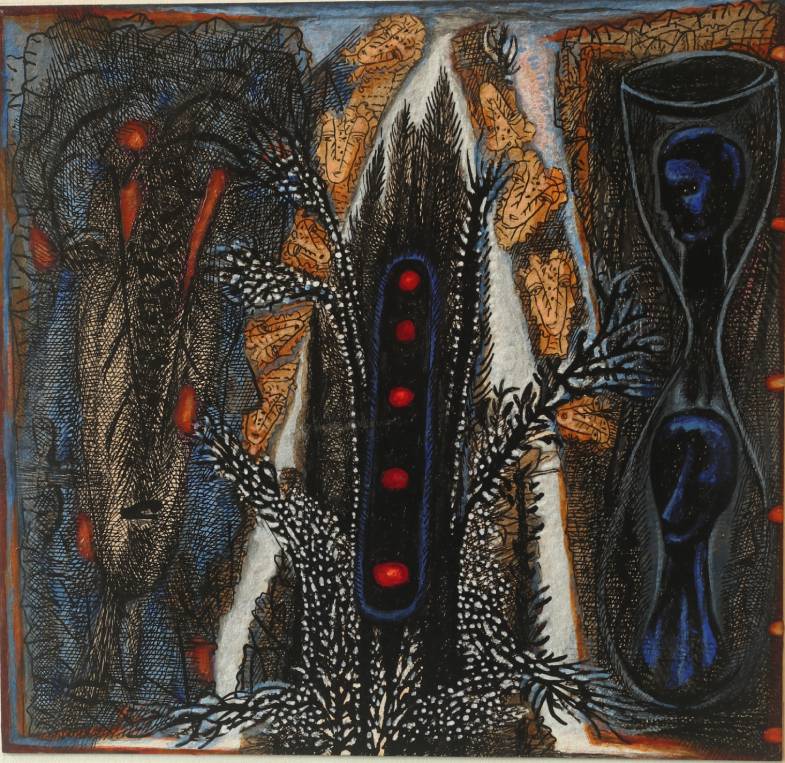 The original painting Garden of Night - II is available for sale at The Art Gallery near me