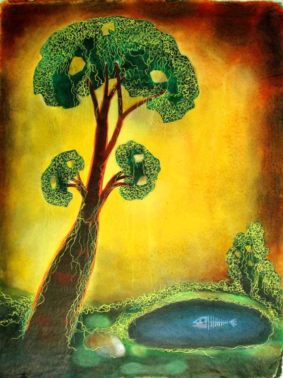 The original painting Green Earth is available for sale in the Online Art Gallery