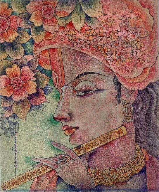 The Original painting The Flute of Melody is available for sale at The Art Gallery near me