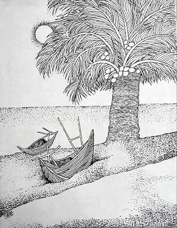 An original painting Boats at Rest is available for sale at the art gallery shop.