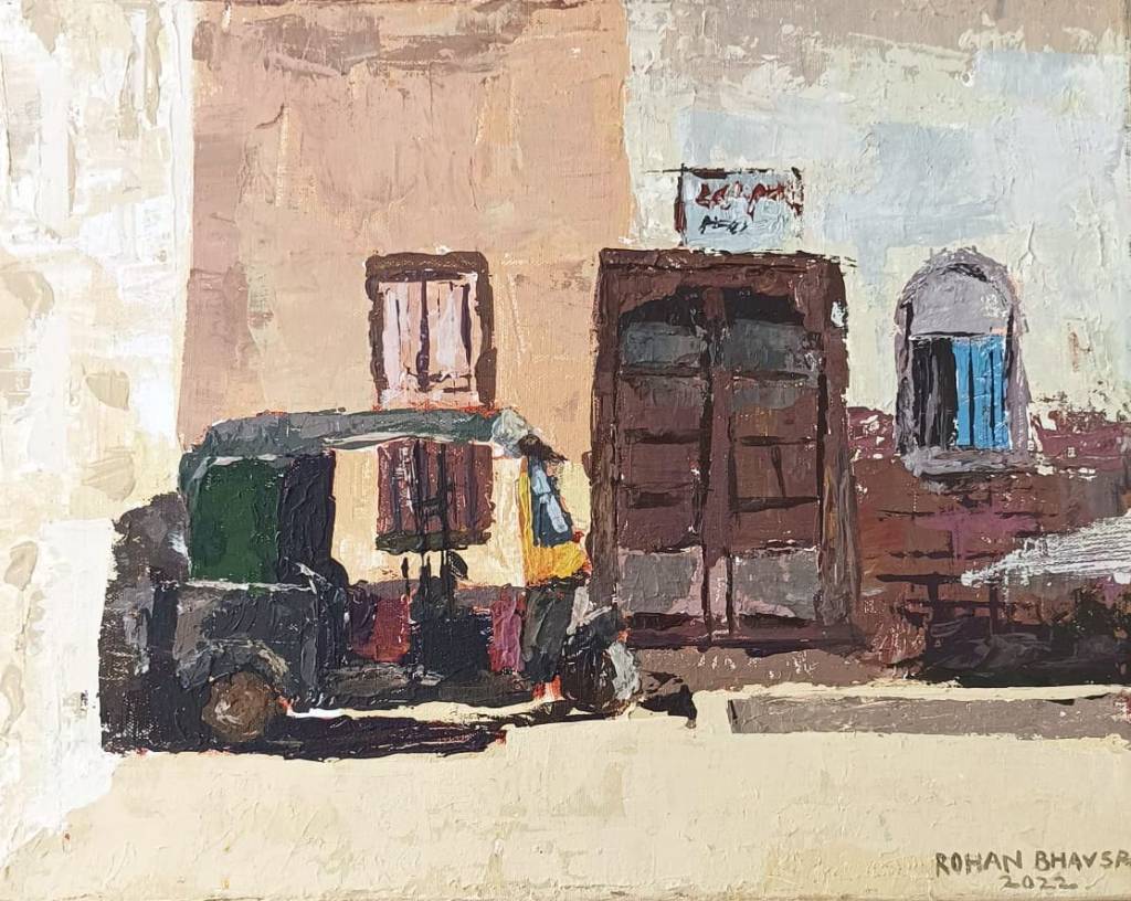 The original painting Auto-rickshaw is now available for buy at the Modern Art Gallery