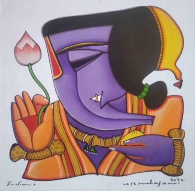 Ganesha with Lotus