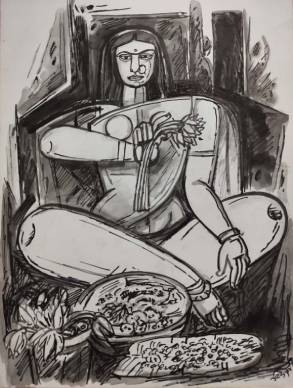 Woman with Vegetables